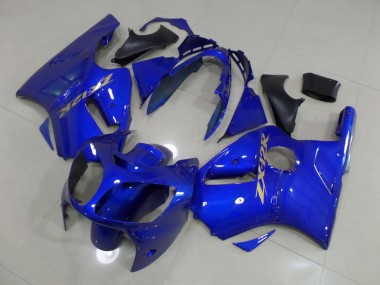 00-01 Bleu avec Or Décalque ZX12R Carénage Moto