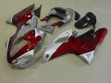00-01 Rouge et Argent YZF R1 Carénage Moto
