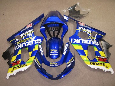 00-02 Bleu Jaune Telefumica Movistar GSXR 1000 Carénage Moto
