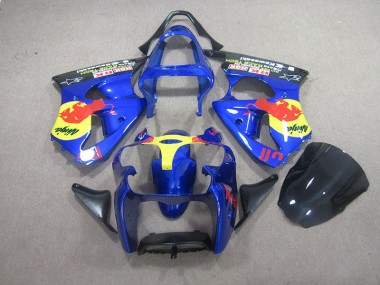 00-02 Bleu Red Bull Ninja ZX6R Carénage Moto