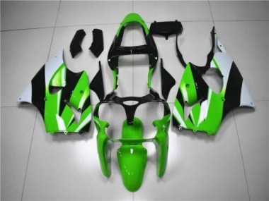 00-02 Vert Blanc Noir ZX6R Carénage Moto