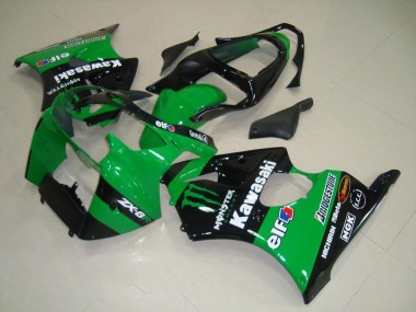 00-02 Vert Monster ZX6R Carénage Moto