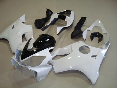 01-03 Blanc avec Noir Bande CBR600 F4i Carénage Moto