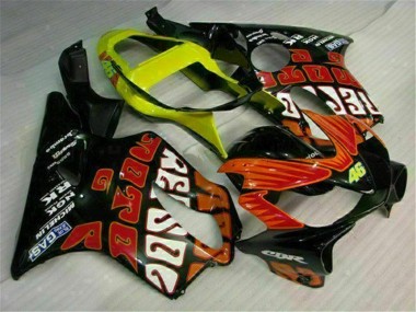 01-03 Orange Noir CBR600 F4i Carénages Moto