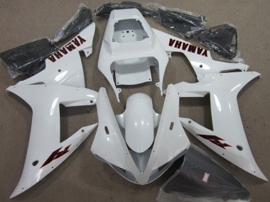02-03 Blanc Noir YZF R1 Carénage Moto