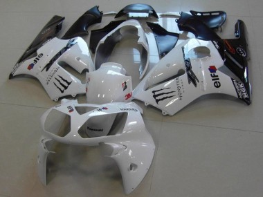 02-06 Blanc Monster ZX12R Carénage Moto