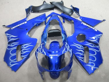 02-06 Bleu Blanc Flamme ZX12R Carénage Moto