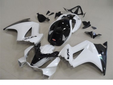 02-13 Blanc Noir VFR800 Kit Carénages Motos Complet