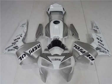 03-04 Argent Blanc Noir Repsol CBR600RR Carénages Moto