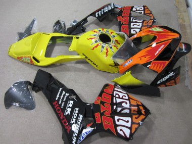 03-04 Jaune Noir Repsol 46 CBR600RR Carénage Moto