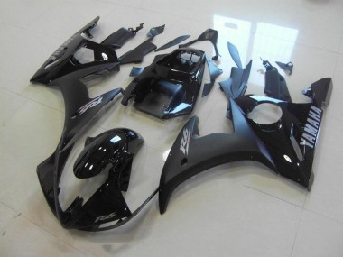 03-05 Noir Mat Noir Brillant YZF R6 Carénage Moto
