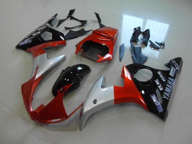 03-05 Orange Argent Noir YZF R6 Carénage Moto