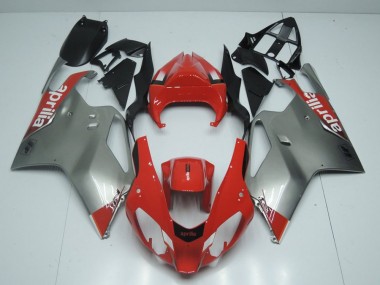 03-06 Argent et Rouge RSV1000 Carénage Moto