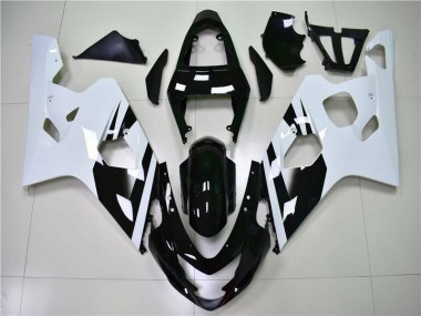 04-05 Blanc Noir GSXR 600/750 Carénages Moto