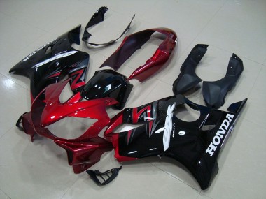 04-07 Rouge Bonbon Noir CBR600 F4i Carénage Moto
