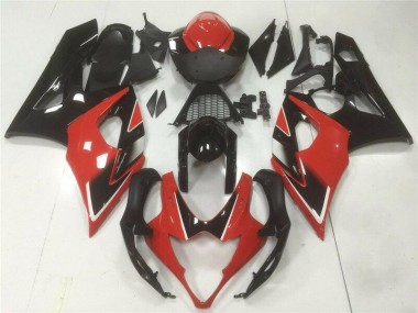 05-06 Rouge Noir GSXR 1000 Kit Carénages Motos