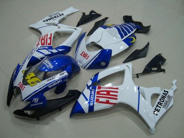 06-07 Blanc Bleu Fiat 46 GSXR 750 Carénage Moto