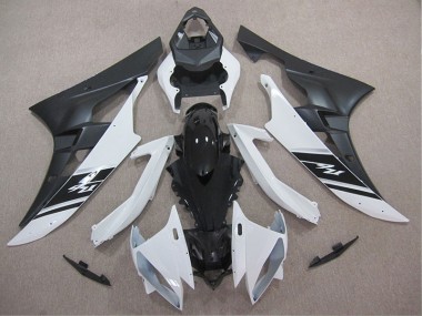 06-07 Blanc Noir YZF R6 Kit Carénages Motos