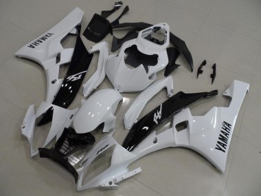 06-07 Blanc et Noir YZF R6 Carénage Moto