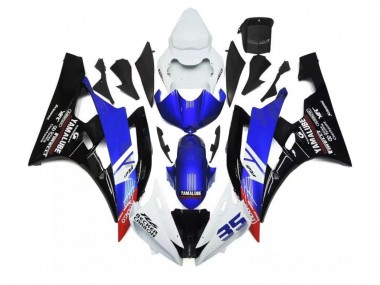 06-07 Bleu Blanc YZF R6 Kit Carénages Motos Complet