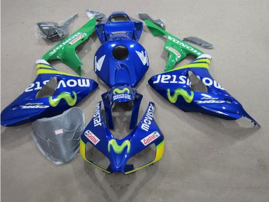 06-07 Bleu Movistar Castrol GSXR 600 Carénage Moto