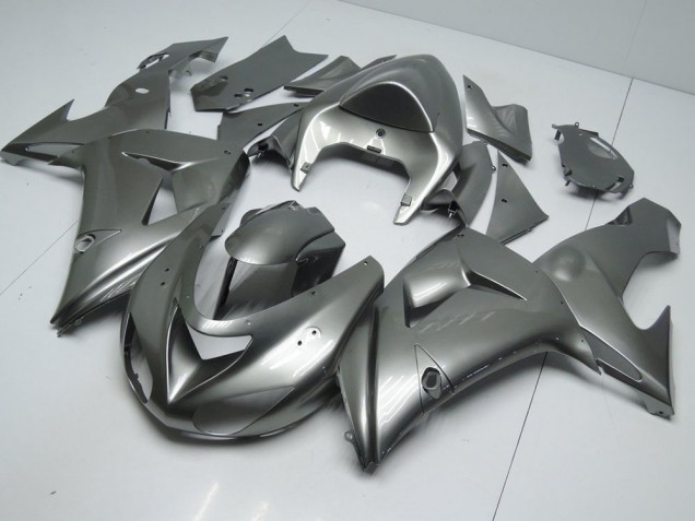 06-07 Brillant Gris ZX10R Carénage Moto