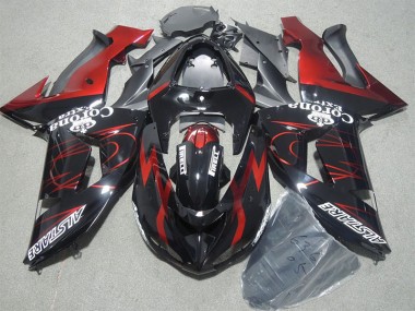 06-07 Noir Rouge Corona Extra ZX10R Carénage Moto