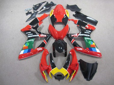 06-07 Rouge Noir Vert GSXR 750 Carénage Moto