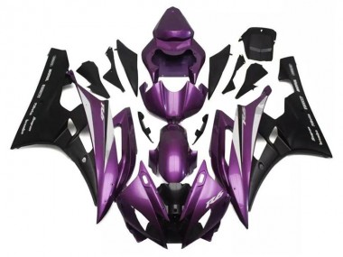 06-07 Violet Noir YZF R6 Carénage Moto