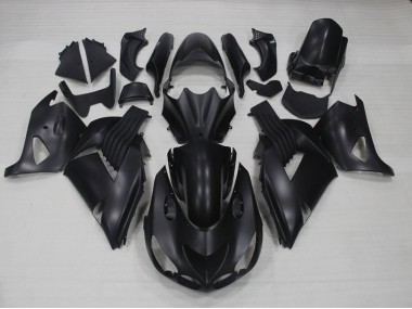06-11 Noir Mat ZX14R ZZR1400 Carénages Moto