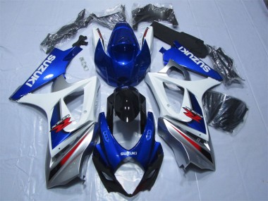 07-08 Bleu Blanc GSXR 1000 Carénages Moto