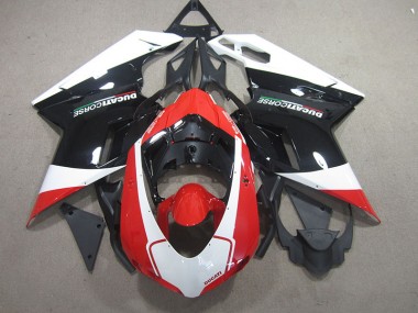 07-14 Noir Rouge Blanc Ducati 848 Carénage Moto