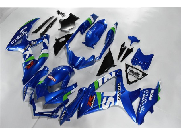 08-10 Bleu Blanc Vert GSXR 600/750 Carénage Moto
