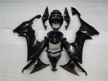 08-10 Noir Brillant ZX10R Carénages Moto