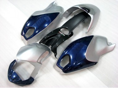 08-12 Bleu Argent Ducati Monster 696 Carénage Moto