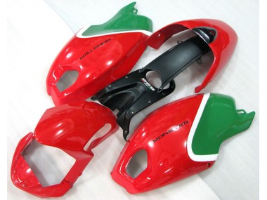 08-12 Rouge Vert Monster Ducati Monster 696 Carénage Moto
