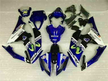 08-16 Blanc Bleu YZF R6 Carénages Moto
