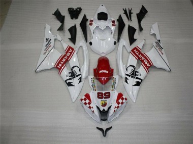 08-16 Blanc YZF R6 Carénages Moto & Carrosserie