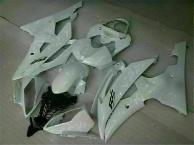 08-16 Blanc YZF R6 Kit Carénages Motos Complet