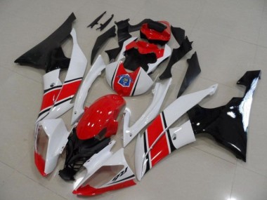 08-16 Rouge Blanc Noir YZF R6 Kit Carénages Motos Complet