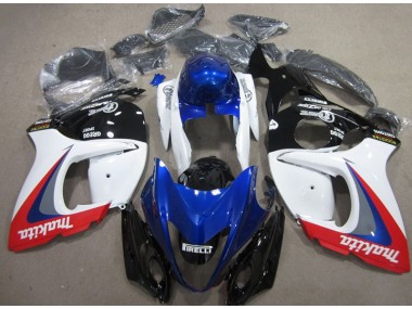 08-19 Blanc Bleu Makita GSXR 1300 Hayabusa Carénage Moto