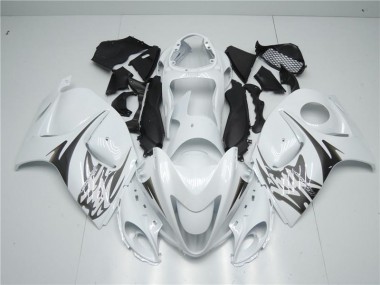08-19 Blanc GSXR 1300 Hayabusa Carénage Moto