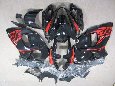 08-19 Noir Rouge GSXR 1300 Hayabusa Kit Carénages Motos
