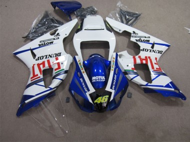 09-11 Bleu Blanc Motul Dunlop 46 YZF R1 Carénage Moto