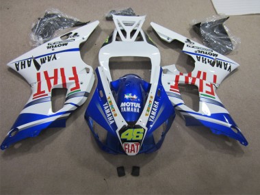 09-11 Bleu Blanc Motul Dunlop 46 YZF R1 Carénages Moto