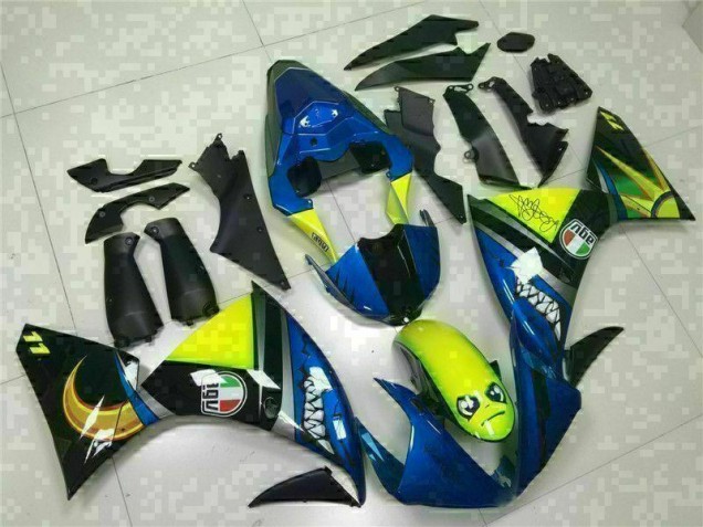 09-11 Bleu YZF R1 Carénage Moto