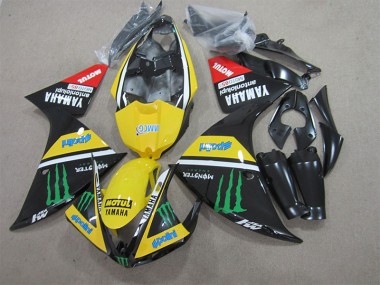 09-11 Noir Jaune Motul Monster YZF R1 Carénage Moto