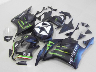 09-12 Monster Noir Mat CBR600RR Carénage Moto