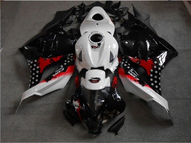 09-12 Noir Blanc Rouge CBR600RR Carénage Moto