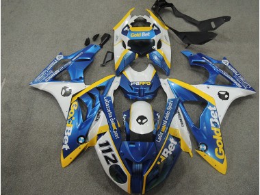 09-14 Blanc Bleu GoldBet 112 S1000RR Carénage Moto